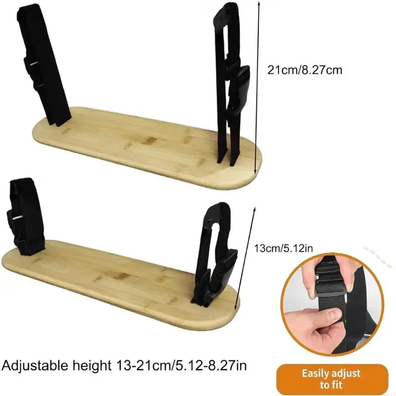 Upgrades Baby High Chair Footrest Addresses Common Footstool Deficiency Adjustable Locking Buckles for Ergonomic Support A2UB