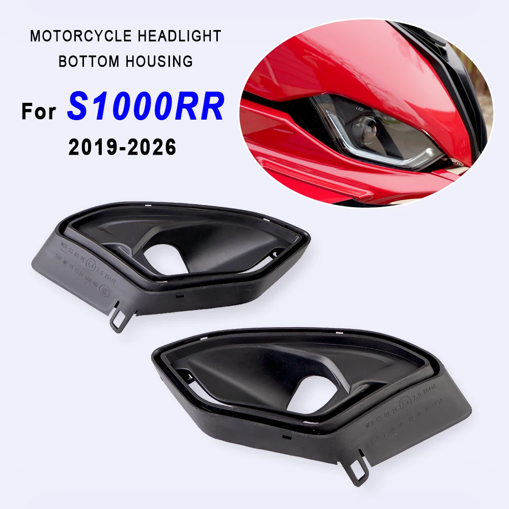 

Motorcycle Headlight Bottom Housing Accessories For BMW S 1000 RR S1000 1000RR S 1000 RR 2019-2025 2026 Head Light Guard Shell