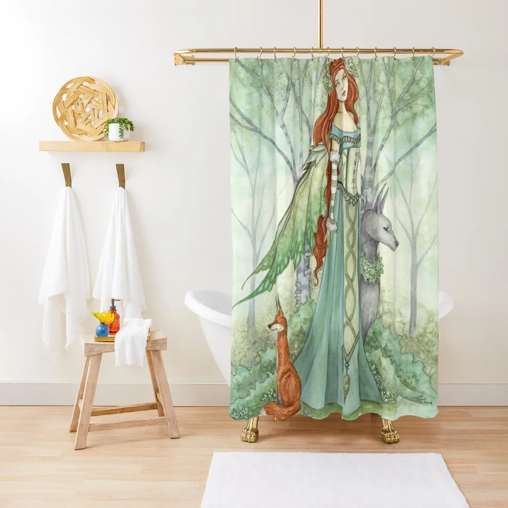 

Woodland Guardians Shower Curtain Cover For Bathrooms With Beautiful Designs Modern Bathroom Accessories Curtain