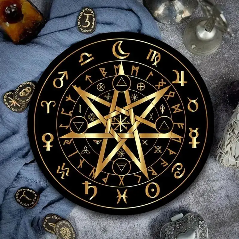 

M5TC Pattern Astrology Pendulums Mat Mouse Pad Tarots Antiskid Rubber Mat