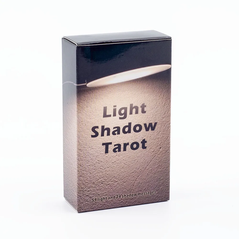 Light Shadow Tarot Board Game Deck 10.3*6cm 54 Light e 24 Shadow Messages Fate divinazione carta di profilassi Family Party Game Toy