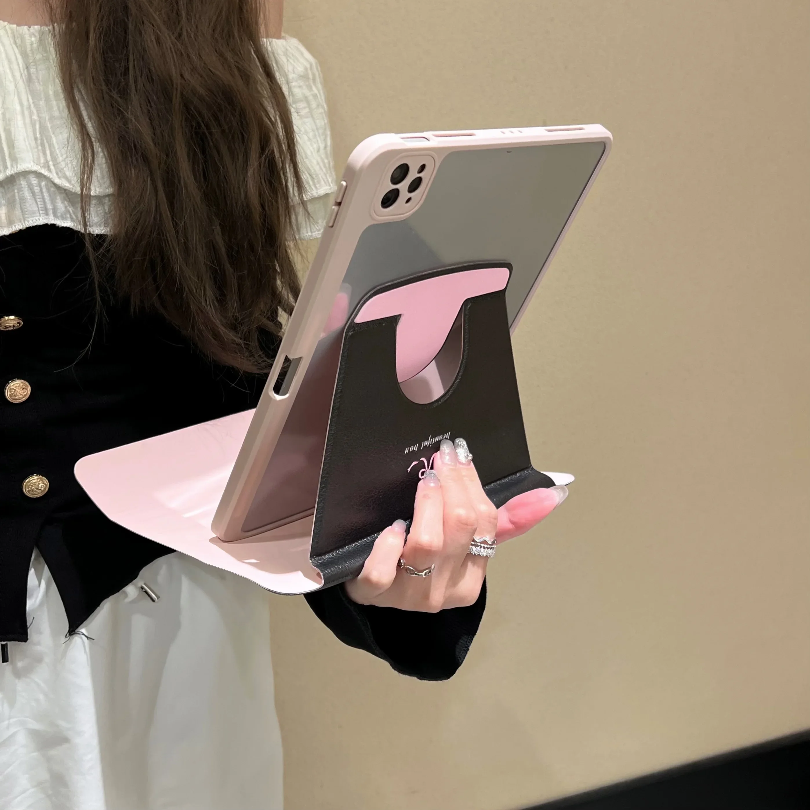 Pink Bow Knot Stand Holder for Ipad Pro 11 Air 3 4 5 10,9 Cover for Ipad 5th 6th 7th 8th 9th 10th Mini 6 Fundas Coque