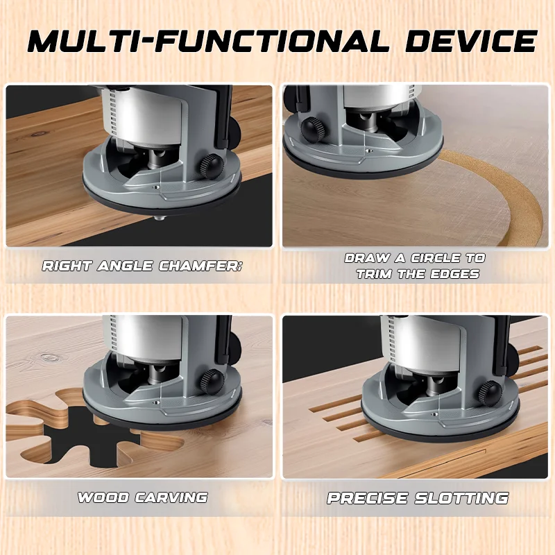 Brushless Wood Router Tool Cordless Milling Engraving Slotting Machine Woodworking Trimming Machine for Dewalt 20V Battery Pin