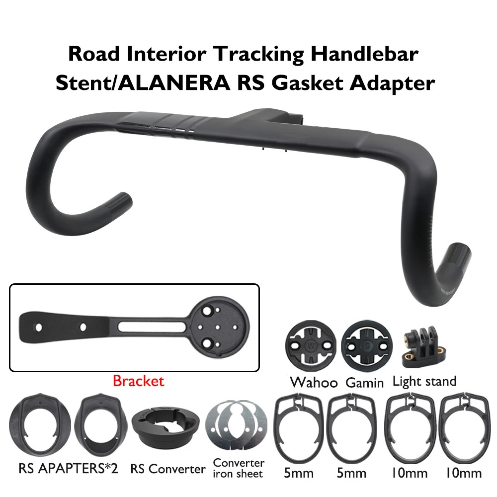 

Road Bike Internal Cable Integrated Bicycle Handlebar,Full Carbon Fiber Bicycle Cockpit With Mount Spacers,28.6mm,380mm-440mm