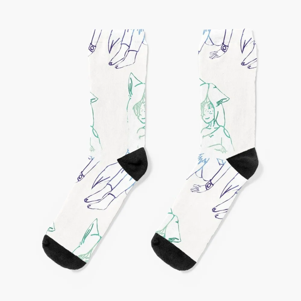 

Knight light gay flag outline Socks Happy Socks Women