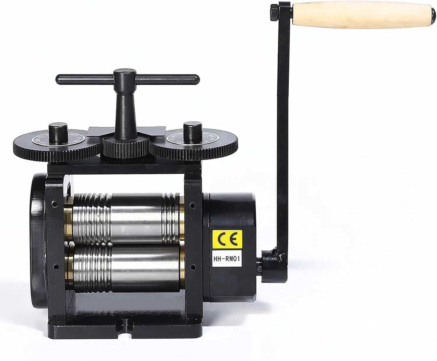 

Rolling Mill for Jewelry, 110MM Width, 3-in-1 Manual Roller Mill Machine with Hand Crank, for Metal Stretching, Wire Shaping, Pr