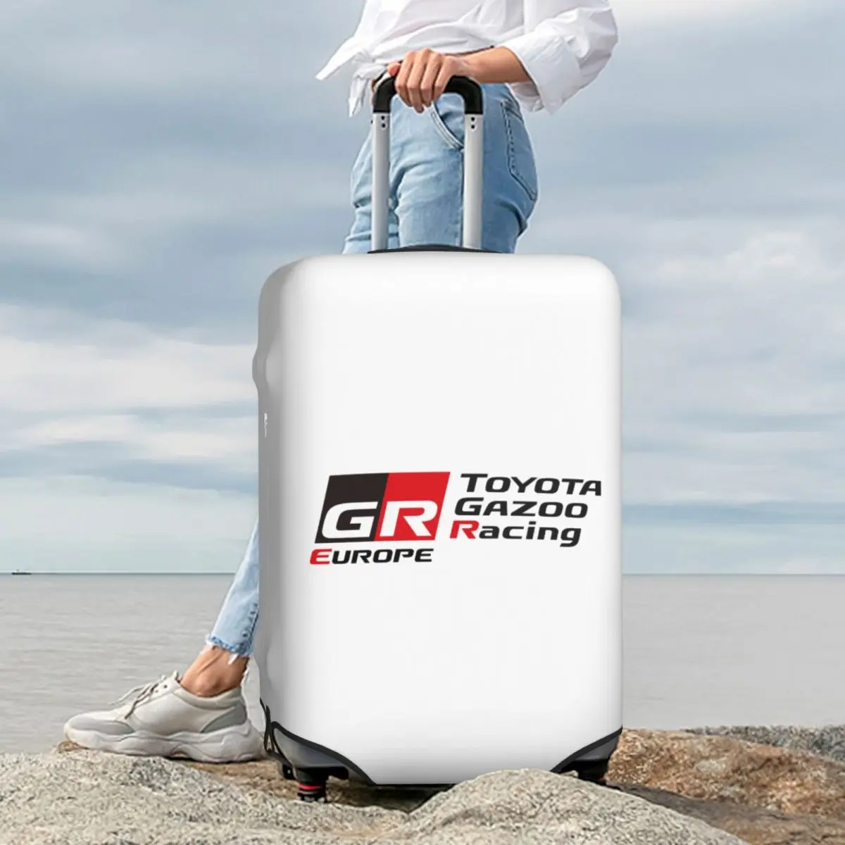 

GR Logo Gazoo Racing GR Спортивный чемодан Защитный эластичный дорожный защитный чехол для багажа на 18-32 дюймов