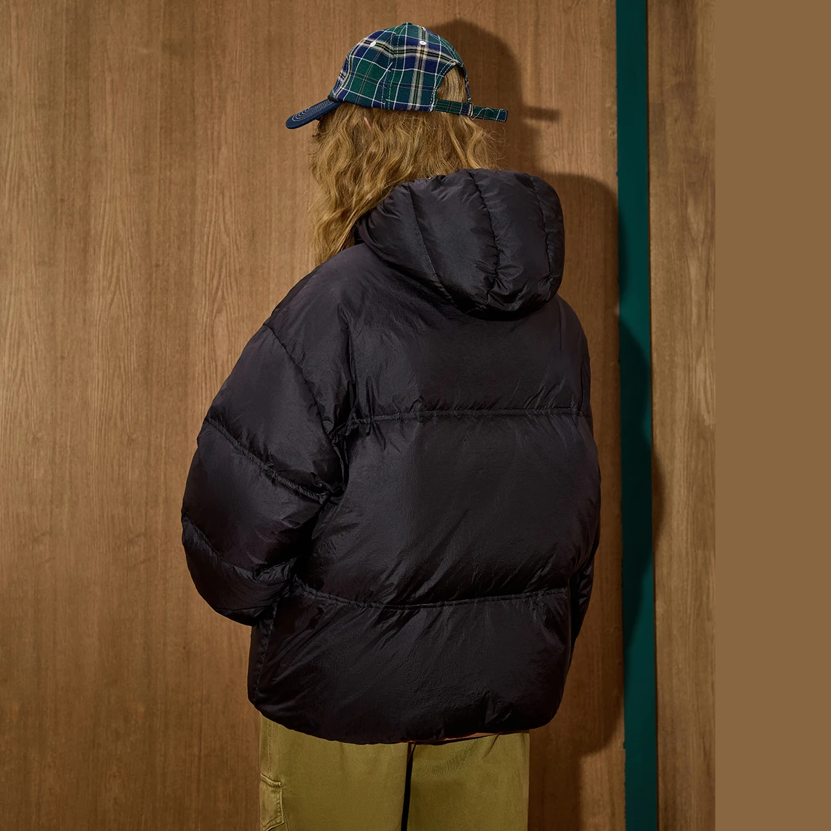 2025 الشتاء المرأة 90% أسفل ملء كتلة اللون سترة منفوخة في الهواء الطلق معطف مقنع دافئ المتضخم سترة عادية رياضي الشارع الشهير #2