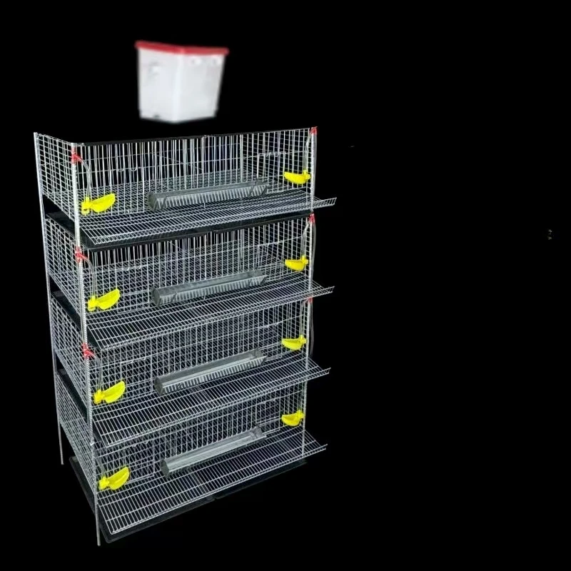 Gabbia per quaglie di tipo H premium per una produzione efficiente delle uova Gabbie per quaglie per allevamento di pollame in nuova condizione