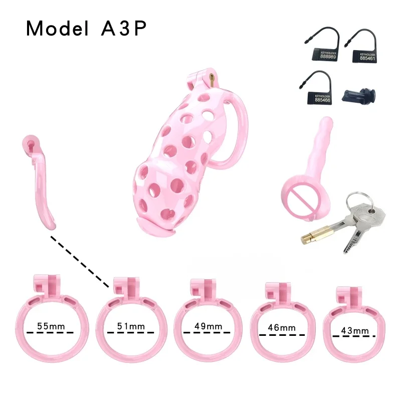 ABS Cobra Chastity Cage BDSM Penis Bondage Cock Cage with 5 Size Rings Penis Ring Gay Male Sex Toys Adult Erotic Products  섹스알몸