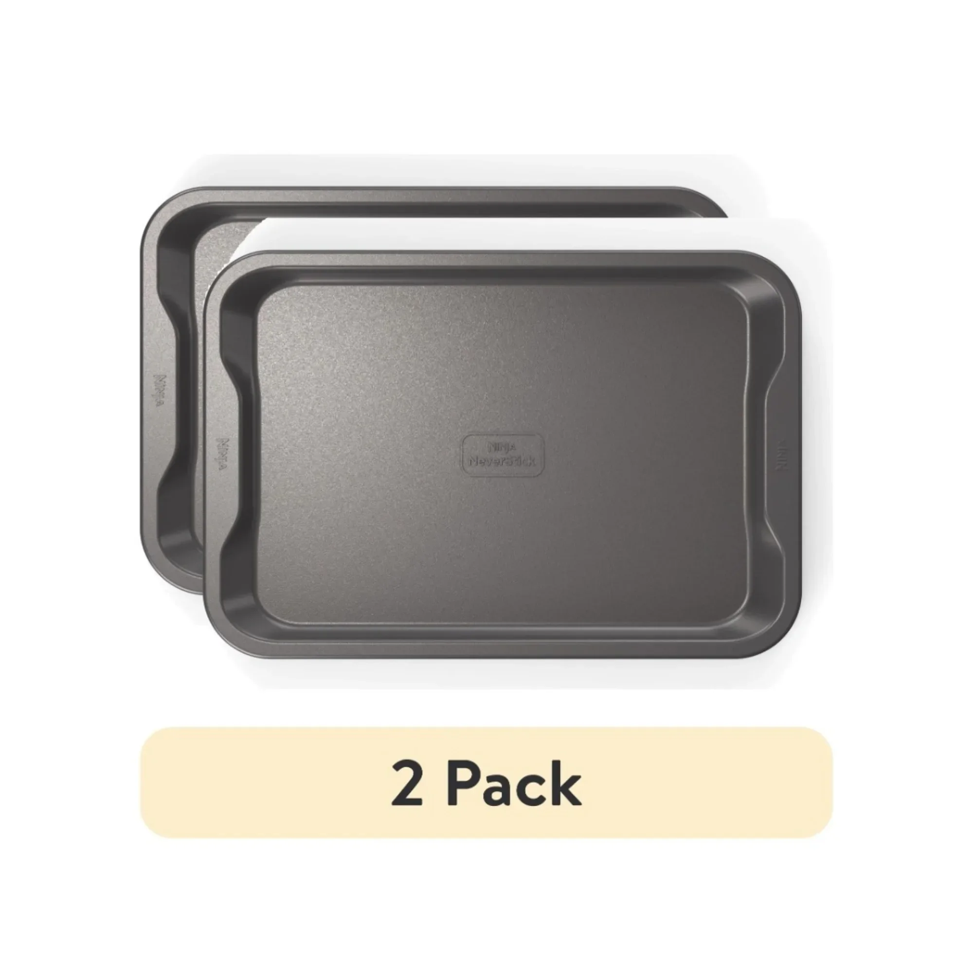 

(2 pack) Ninja NeverStick Essential Aluminized Steel 9" x 13" Baking Sheet