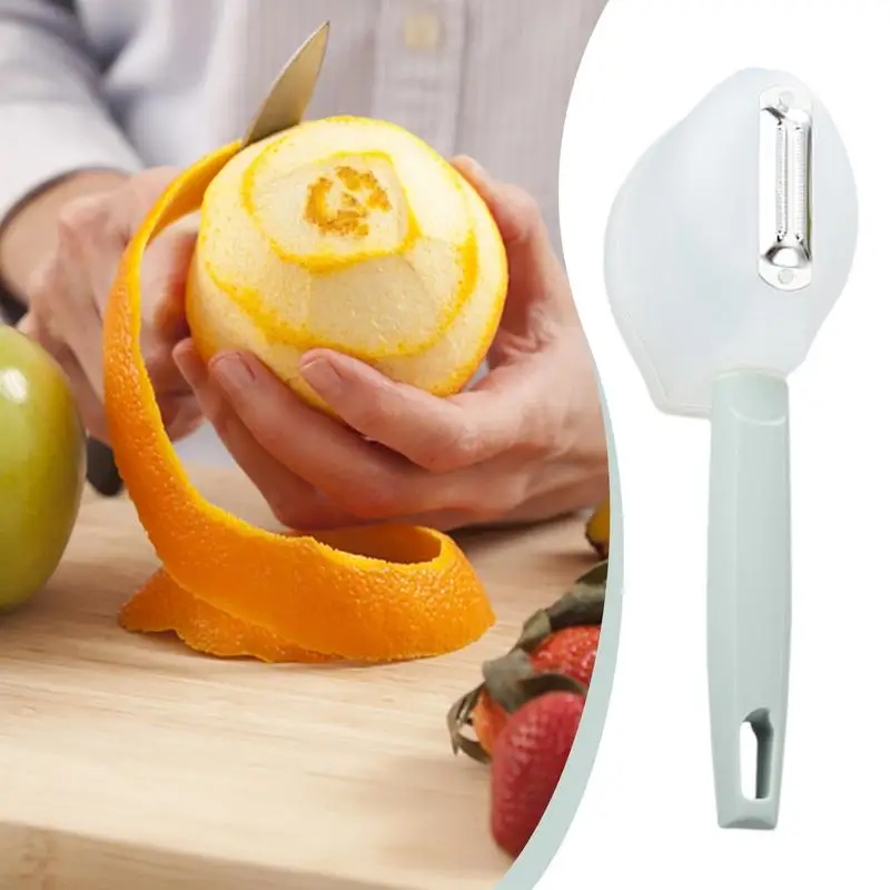 Pelador de verduras con contenedor, herramienta Manual de cocina, ahorro de espacio, apto para lavavajillas