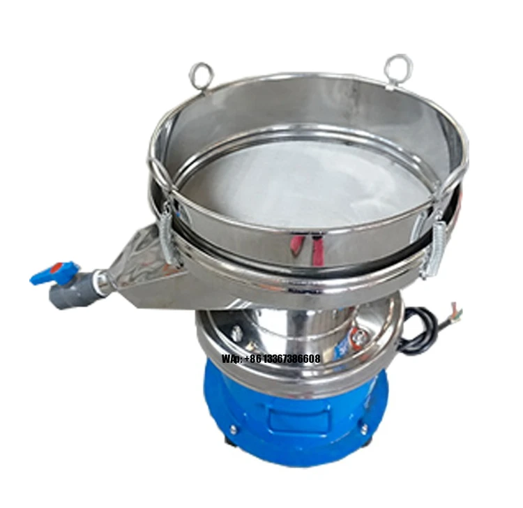 

450 Type Stainless Steel Vibrating Filter Machine for Food Industry Soy Milk Liquid Filter Sieve Shaker New Motor Condition New