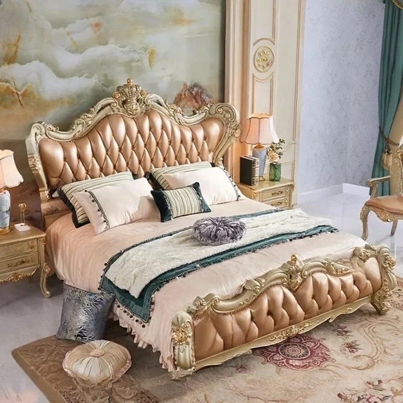 لينة رخيصة السرير لهجة الفاخرة الشمال تصميم الديكور الحديثة النمط الصيني غرفة نوم السرير النوم كاماس دي كاسال ديكور المنزل
