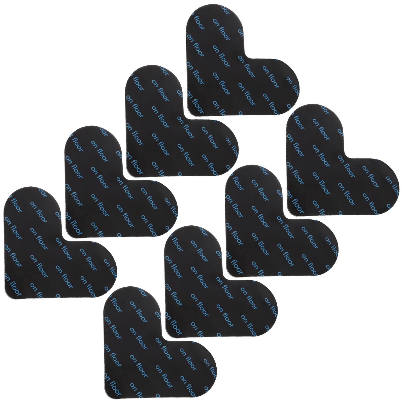 8Pcs Anti Slip Rug Tape Double Sided Carpet Nonslip Stickers Rug Pad for Laminated Tile Floors Home Office Kitchen Safety