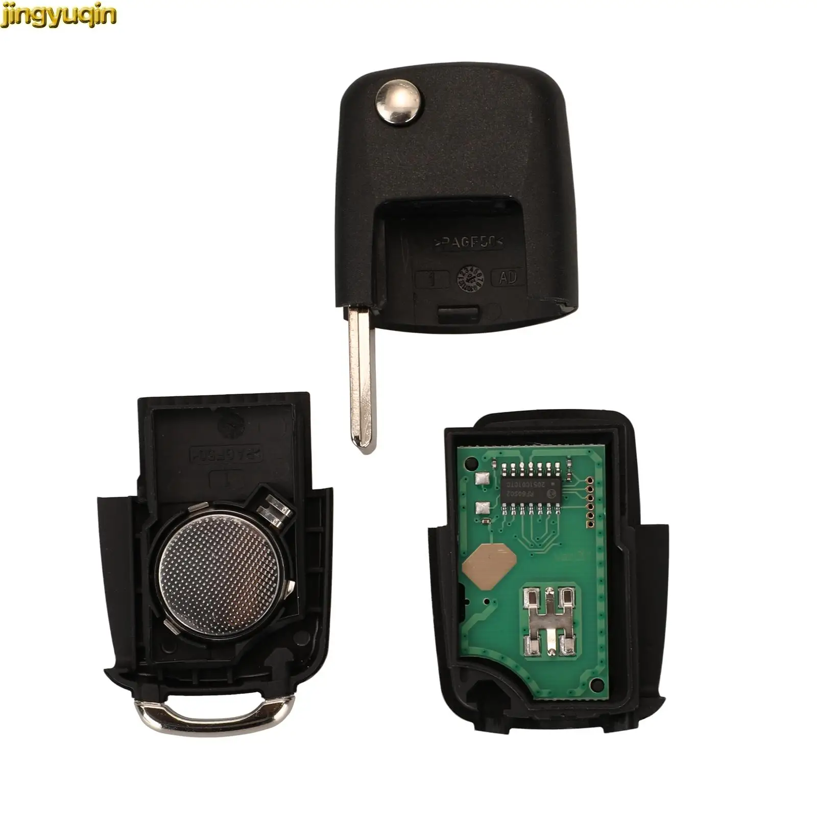 Jingyuqin Auto Key Remote-Fob ID48 434MHZ 1J0959753N/A Für VW Golf Jetta Mk6 Polo Skoda Octavia Superb seat Altea Leon 2B