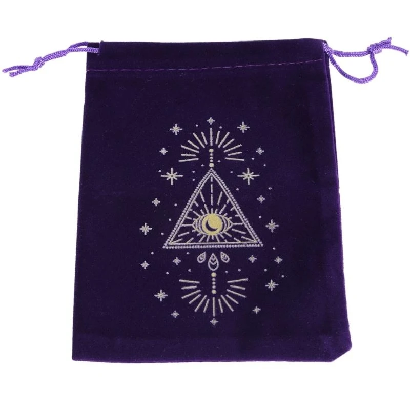 Velvets Tarot Bag Dices Drawstrings Bag for Storing Board Game Cards