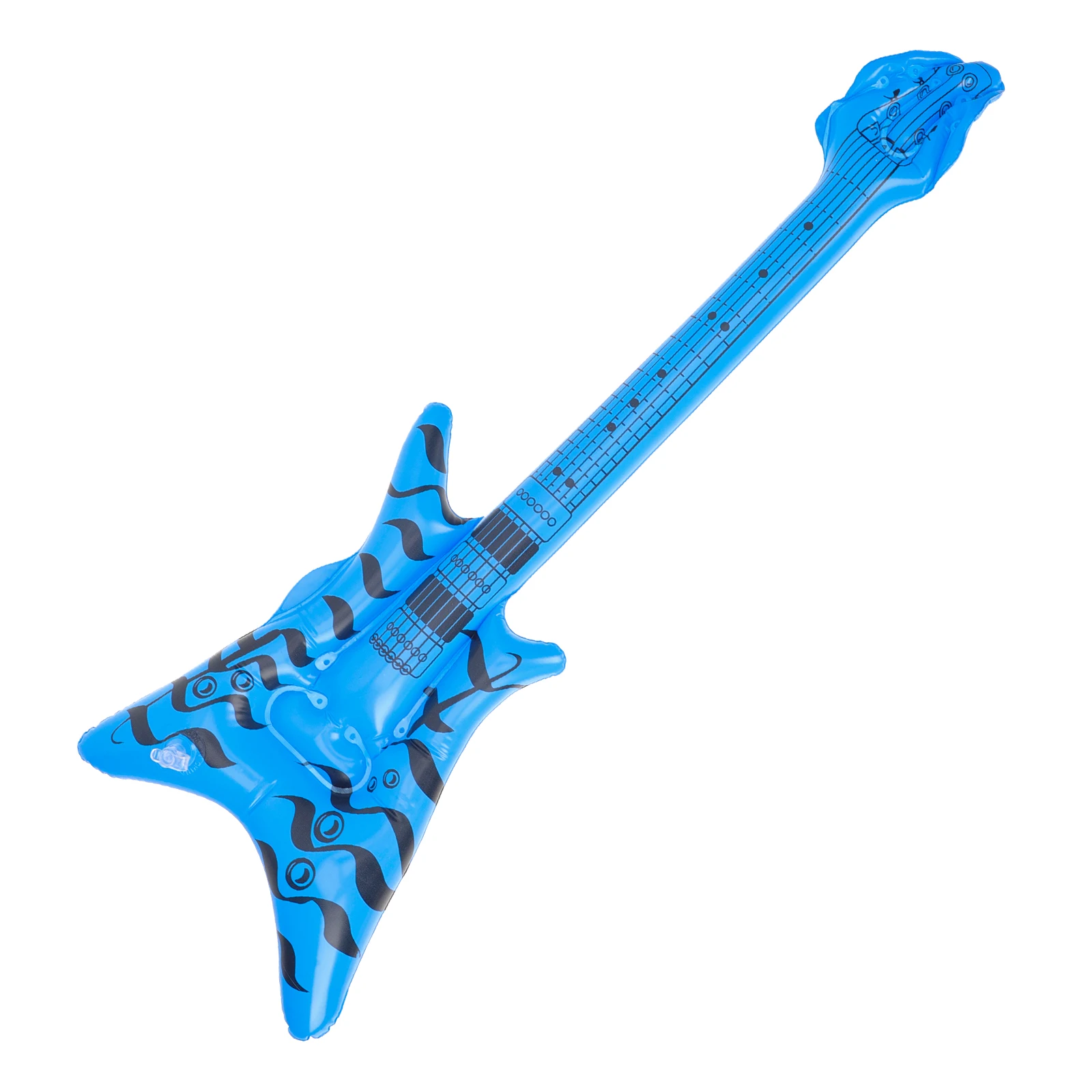 

Inflatable Rock Instrument 60cm Bass Guitar Decor Party Props Lightweight Compact Musical Toy PVC Accessories Random Color