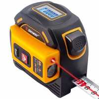 SNDWAY 3 in 1 Distance SW-TM60 Measure Digital Steel Measure Distance Meter High Precision Rangefinder Electronic Ruler