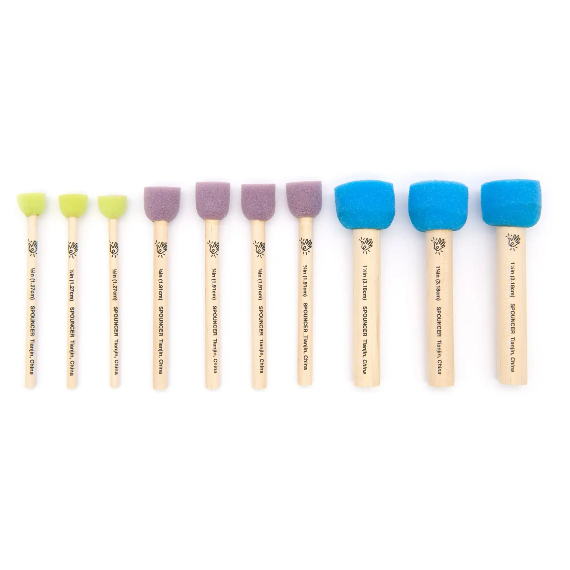 (Confezione da 3) Hello Hobby Foam Multi-Color spuncer Art and Craft Variety Set da 10 pezzi, Unisex, adulto, adolescente, 0.06 lb