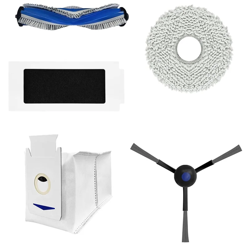 B47B-For ECOVACS DEEBOT T30 PRO Omni / T30 OMNI Robot Vacuum Cleaner Main Side Brush Hepa Filter Mop Cloth Dust Bags Parts