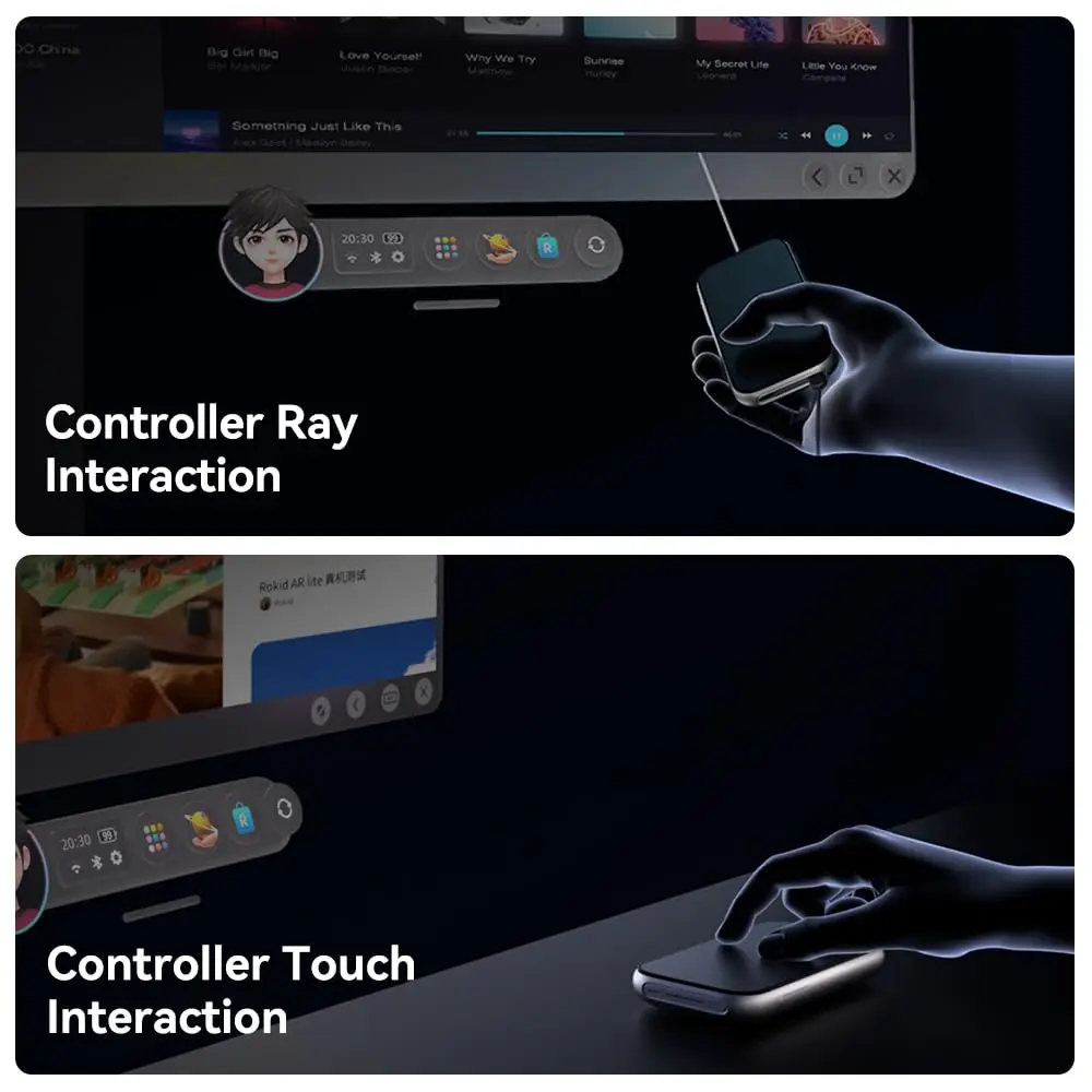 Rokid Station 2 포켓 TV AR 공간, Rokid Max2 및 기타 AR에 적합, 5000mAh, 8 + 128GB