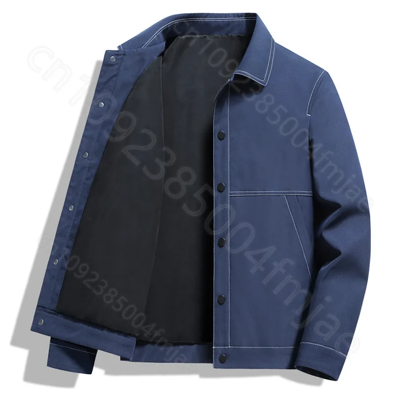 Hong Kong style youth men's lapel jacket, dad's outfit, light luxury casual men's jacket, spring jacket outdoor cloths