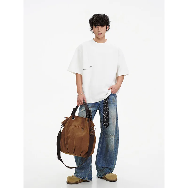 تصميم الأزياء الجديدة تي شيرت للرجال الصيف الصلبة فضفاضة قصيرة الأكمام تي شيرت عادية س الرقبة الهيب هوب الشارع الشهير تي شيرت