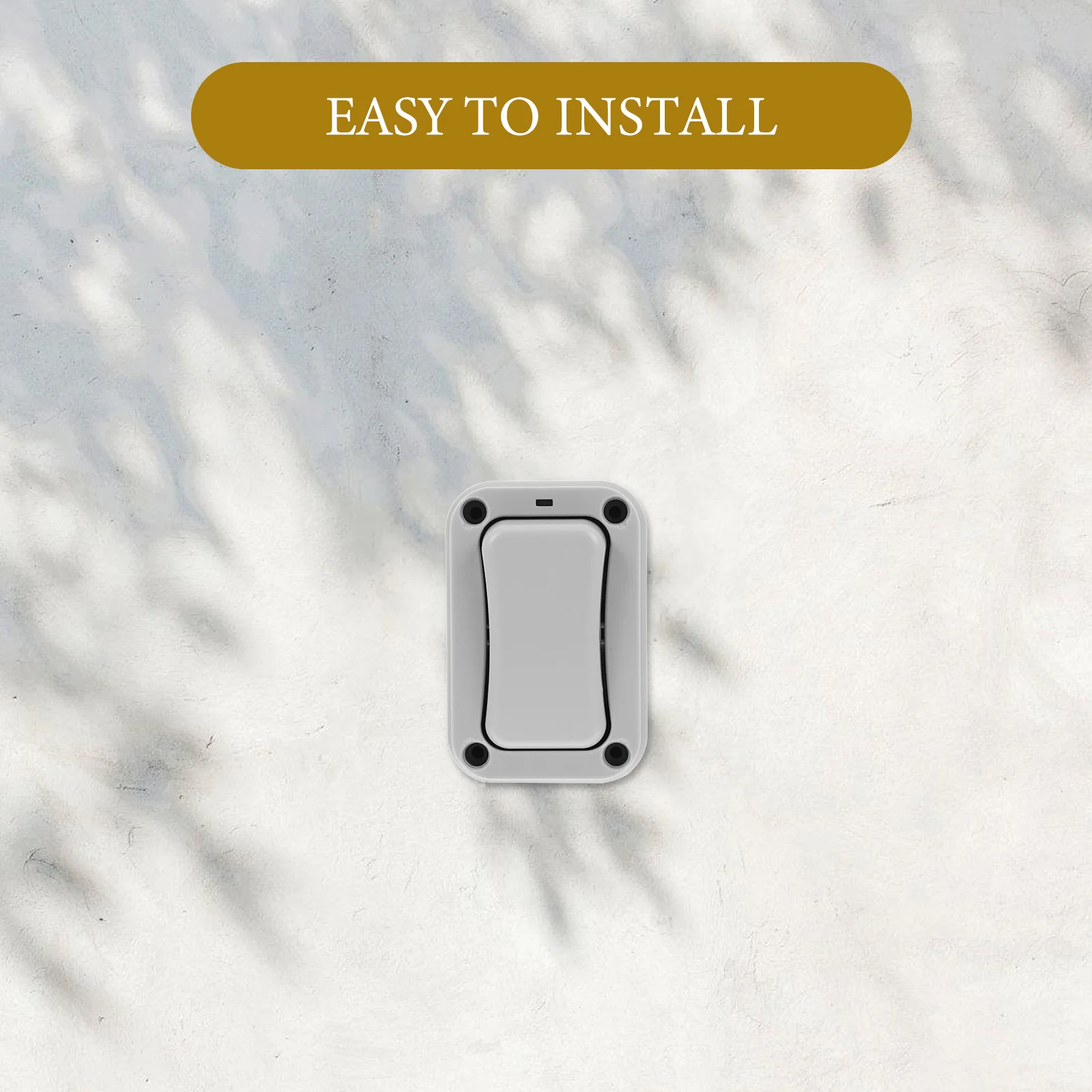 

Waterproof Doorbell Button Electric Switch Rain Cover PC Keypad Exterior Weatherproof Outdoor Light Keypad Plate Dark Grey