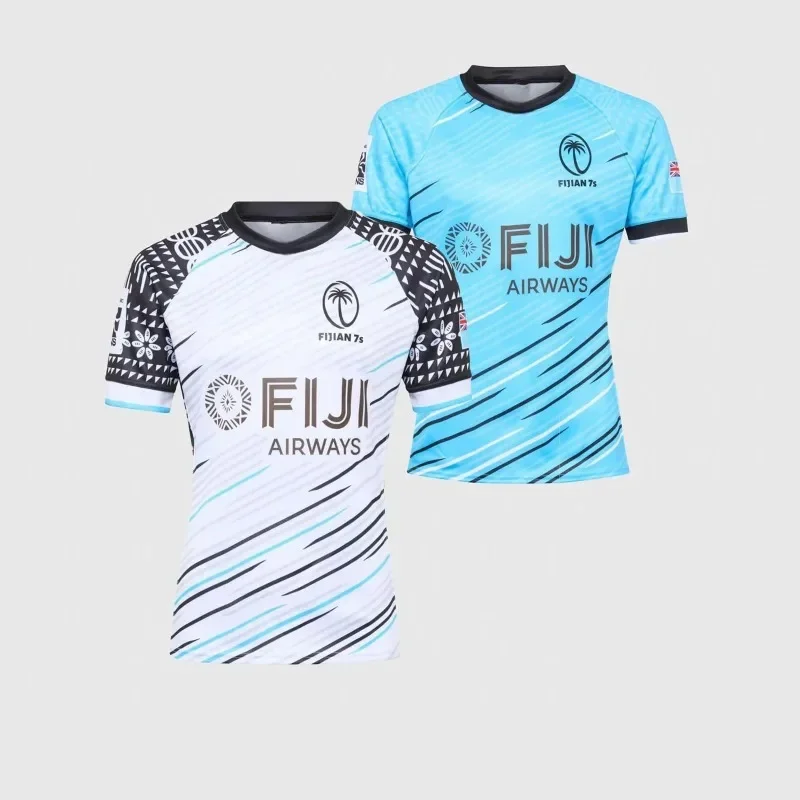 

2025 NEW FIJI 7s Men's Rugby Jersey Customizable Home Away Sports 3D Shirt for Fans and Players Moto