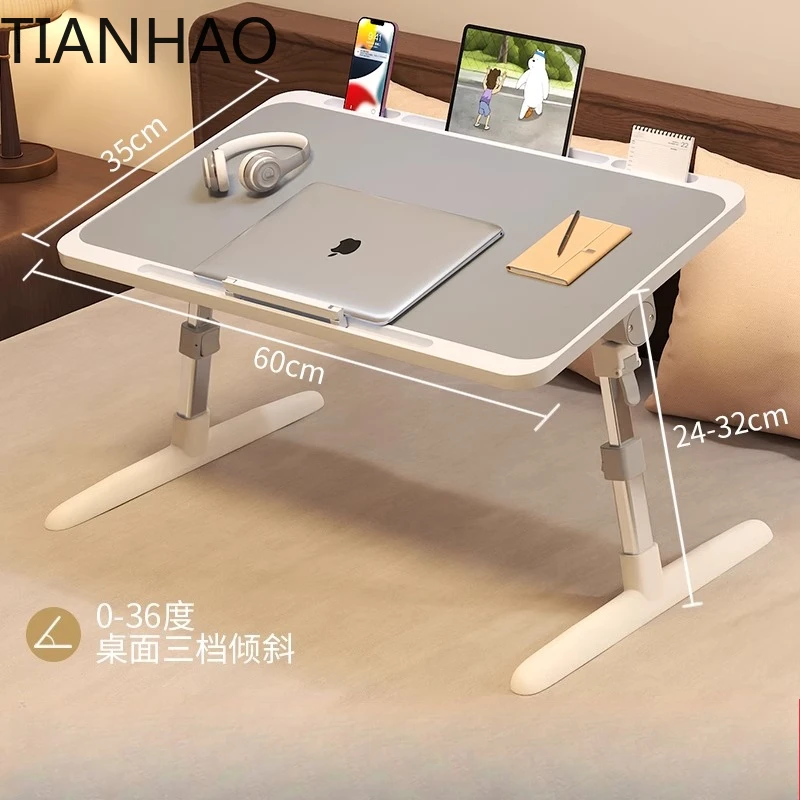 Foldable Bed Small Table Portable Laptop Desk for Dormitory Study Office Writing Lazy Table Movable  sofa table