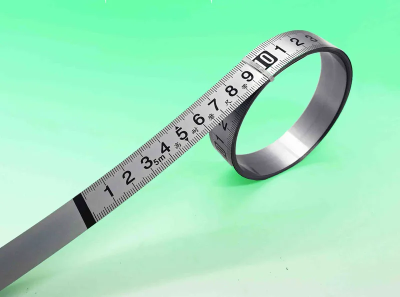 19mm Width 1-3m Stainless Steel Miter Track Tape Measure Self Adhesive Metric Scale Ruler Rust-Proof Durable Wear-Resistan Ruler