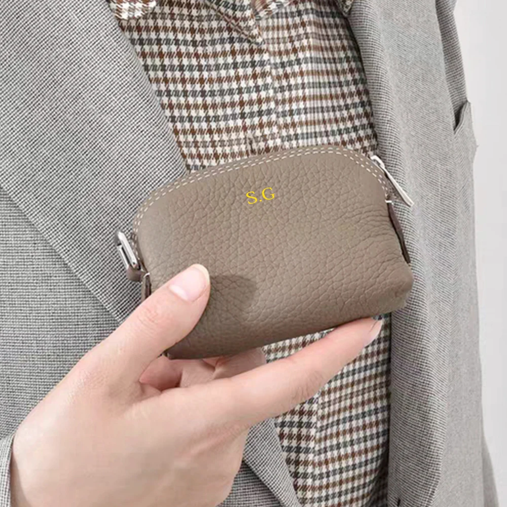 Echtes Leder Damen-Münzbörse Luxuriöse Modische Personalisierte Tasche Mini-Schlüsseletui Luxus-Design Kopfhörer-Aufbewahrung Kosmetiktasche – Detail 15