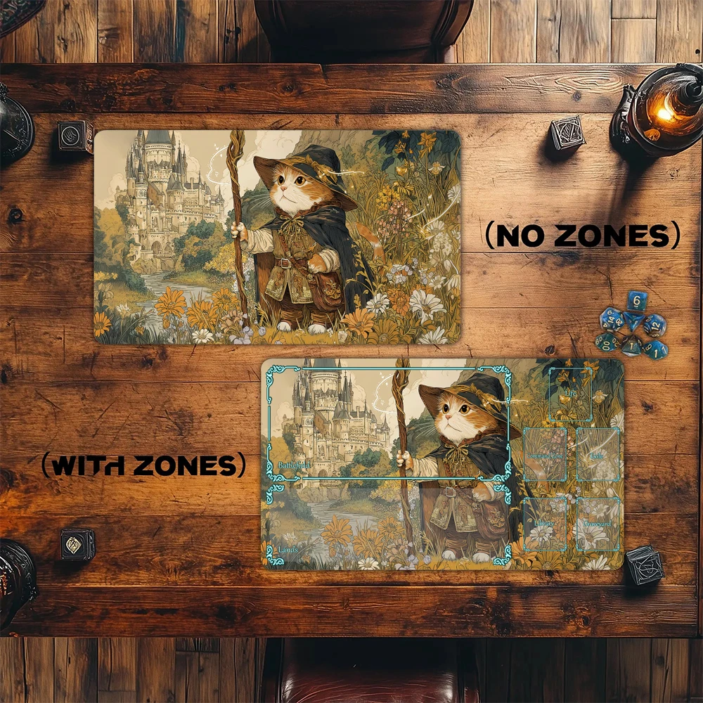 Mata do gry TCG z motywem anime w stylu Ukiyo-e, z motywem wojowników, mata do gry w karty Magic, mata do walki kart 35X60CM, maty do gier Gathering, Tapete, mata Magic, podkładka pod karty. — zdjęcie produktu 4