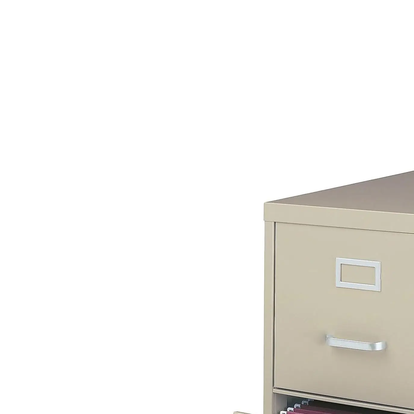 2-Drawer Vertical File Cabinet, Letter, Lockable, 26.5 In D