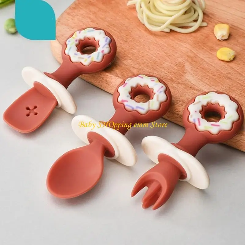 23GD Anti Goke First alimentazione SILICONE SPOONI BAMBINO FORCHI