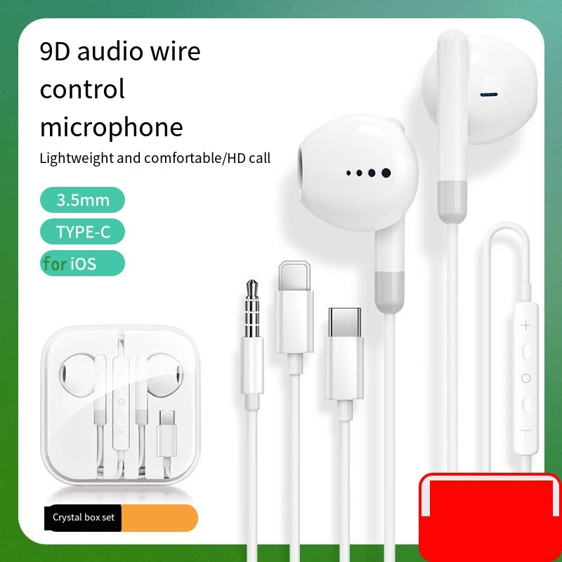 1x Type C Wired Earphones For Huawei In-Ear With Mic For Ultra Lite For Redmi For Xiaomi Music Earpbuds High-Quality Accessories