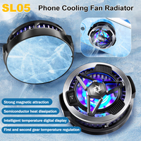 SL05 Mobile Phone Semiconductor Cooling Fan Radiator Magnetic Back-clip Game Cooler for IPad IOS Android Tablet Cool Heat Sink