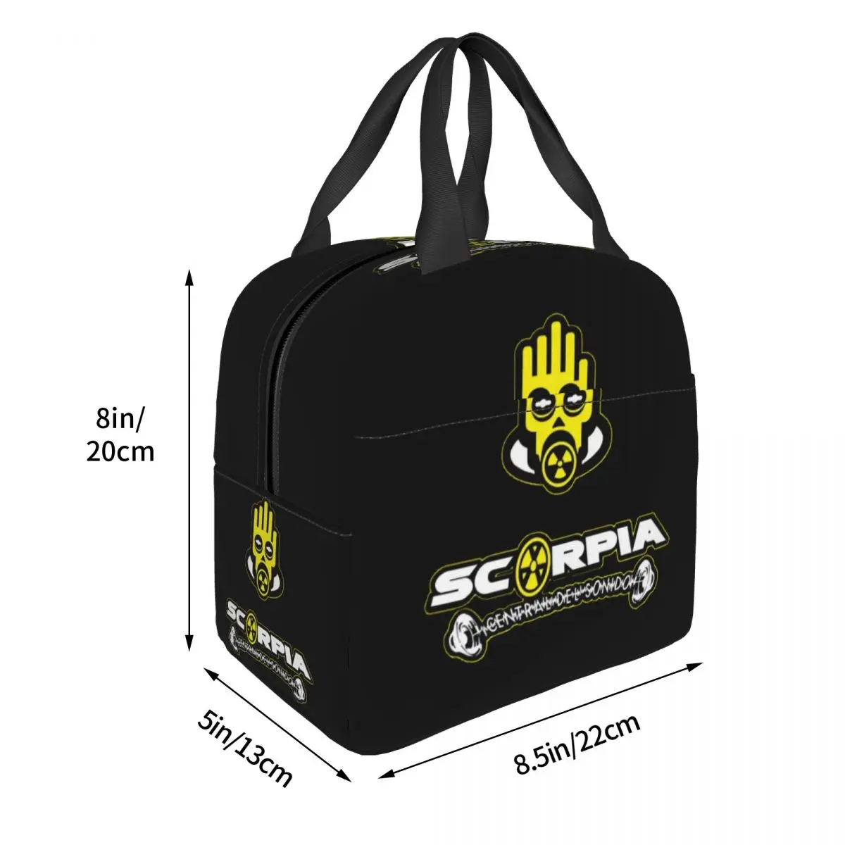 Scorpia - Central Del Sonido Lunch Bags Insulated Bento Box Lunch Tote Leakproof Picnic Bags Thermal Bag for Woman Kids Work