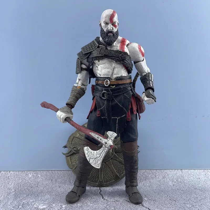 Neca God of War PS4เกมคลาสสิค Kratos ตุ๊กตาขยับแขนขาได้พีวีซีโมเดลตุ๊กตาของเล่นสะสมของขวัญวันเกิด