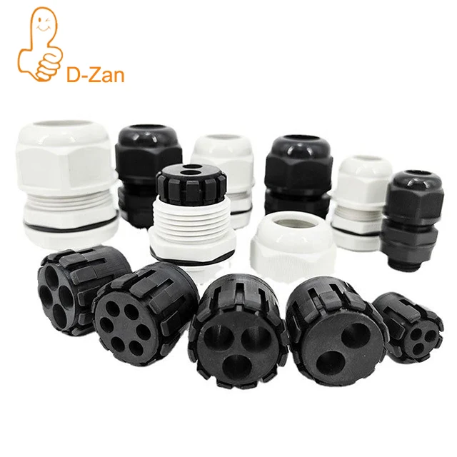 Multiple holes cable gland Inserts plug Waterproof IP68 Nylon Cable Glands Metric Multi Hole Plastic Cable Glands