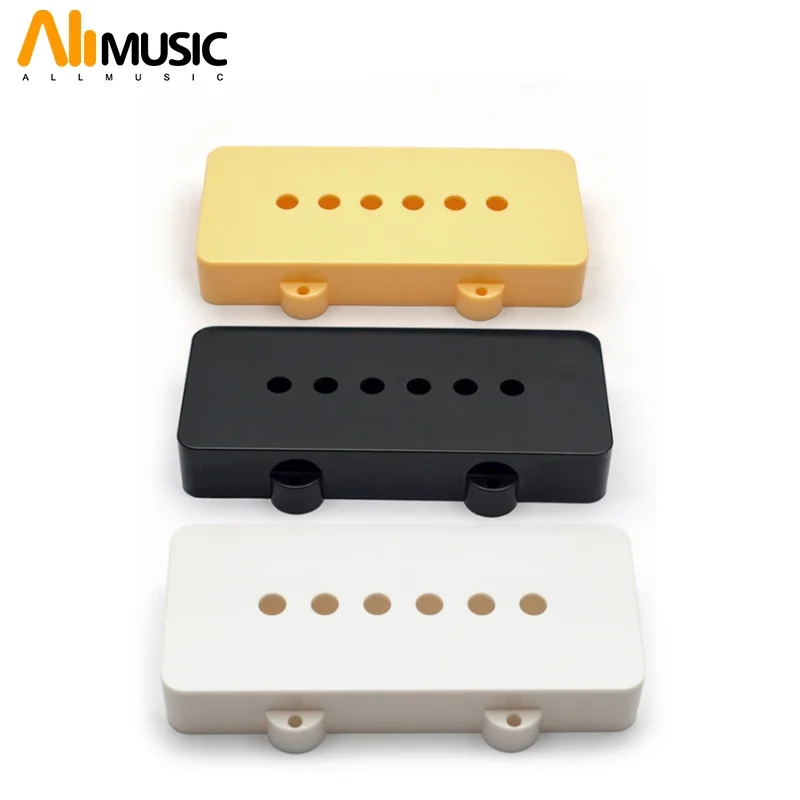 10 Uds cubierta de pastilla de guitarra para pastilla JM Jazz Master pastilla espaciado de postes 10,23mm cubierta de plástico negro/crema/blanco