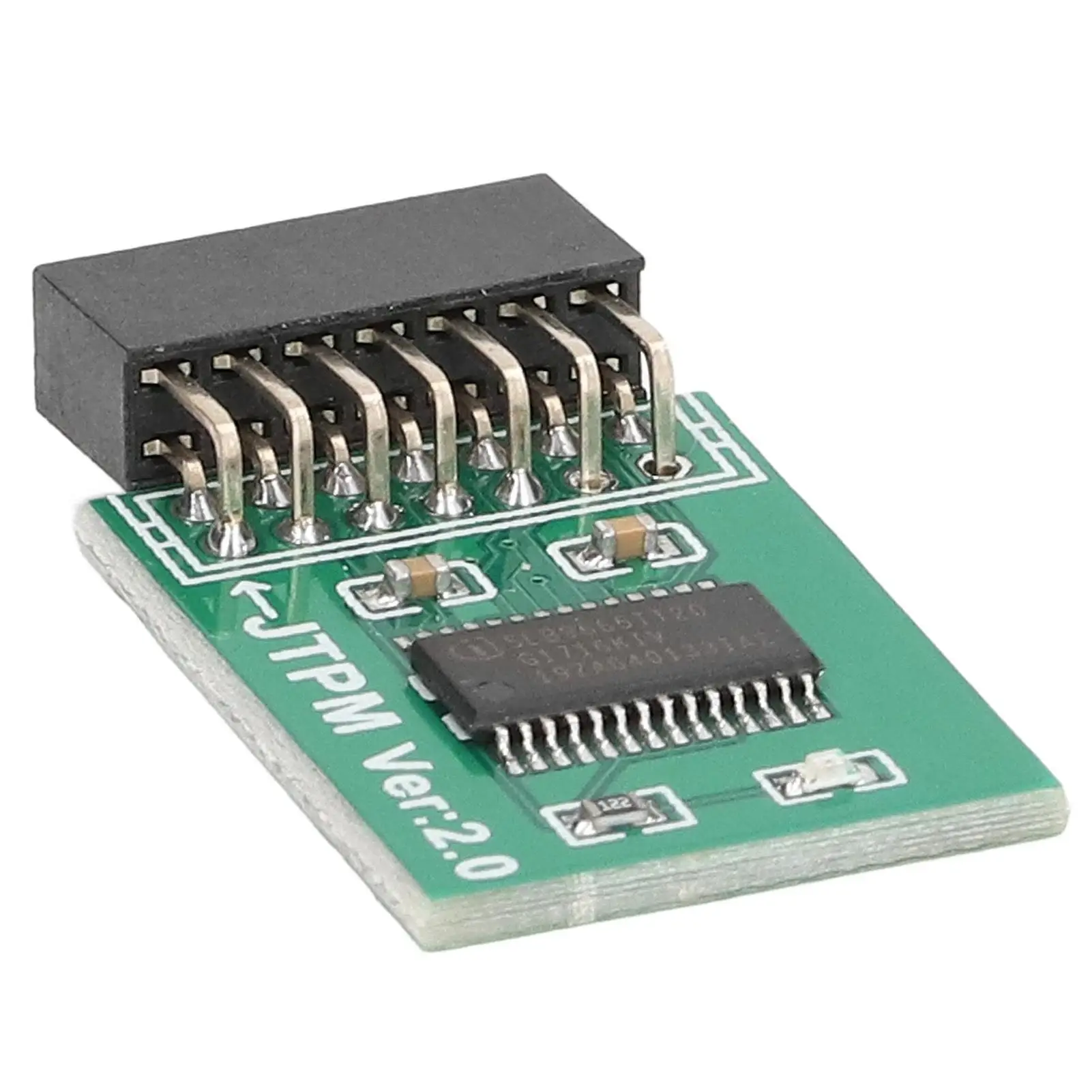 TPM 2.0 Module with 14-Pin LPC Interface - Enhanced Security for Windows 11, Green Encryption Board