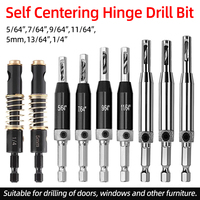 1Pc/2Pcs HSS Self Centering Hinge Twist Drill Bits 9/64\