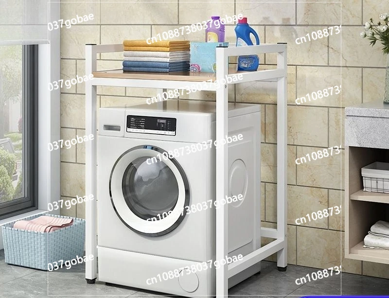 

Washing machine, balcony storage rack, drum, double shelf bracket, stacked floor dryer