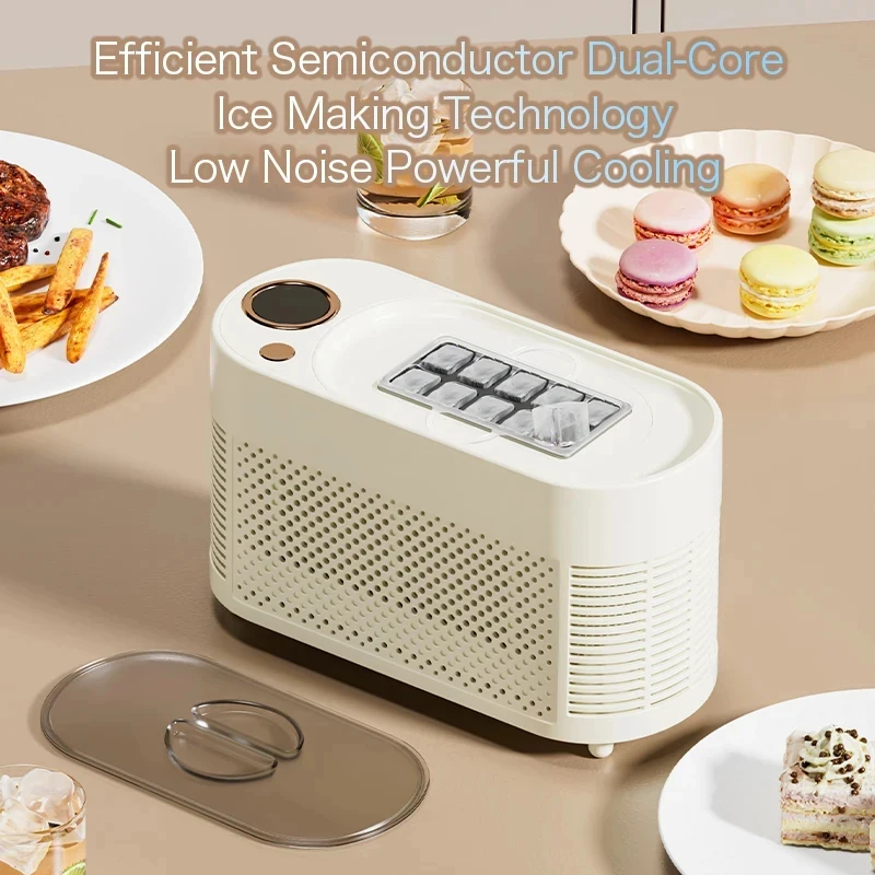 Picture 6: Mini Small 10 Ice Cubes Ice Maker Portable Car Refrigerator 12V/220V Car Cube ice Automatic Ice Making Box For Car Home Camping