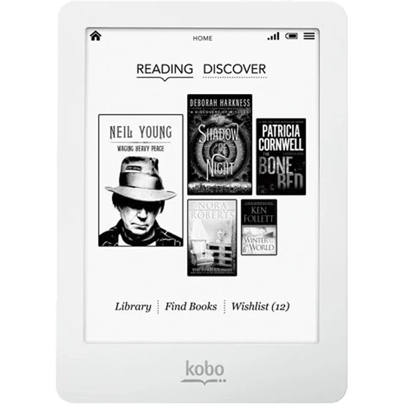 KOBO Glo N613 ebook eReader E-ink 212PPI 6 polegadas Baixo Preço luz frontal kindle 2G/16G/32G э Ngaliyaylichen Книга onyx boox