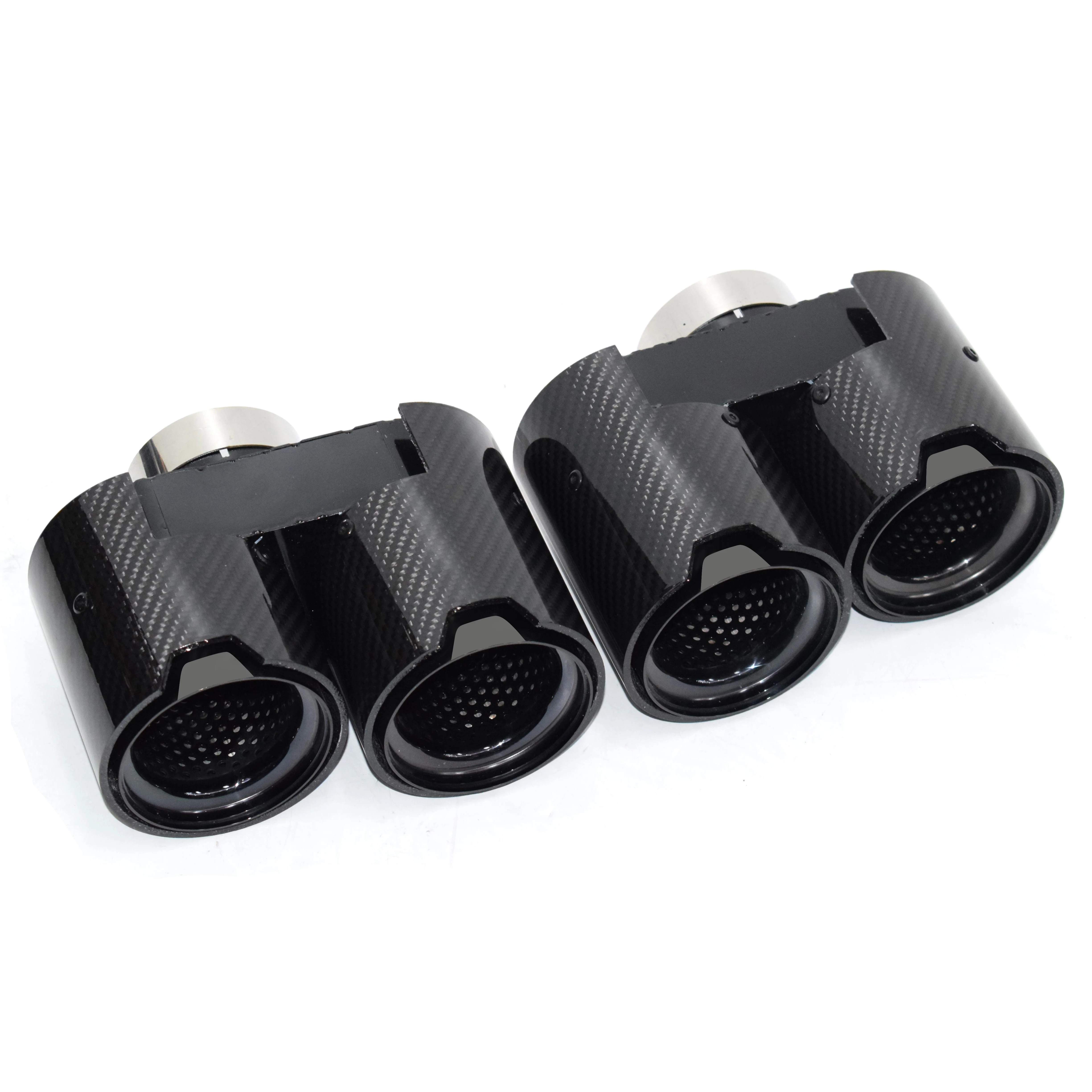For BMW M Performance Carbon Fiber Exhaust Tips For G20 G21 G22 G26 320i 325i 330i 330e 420i 425i 430i Muffler Tips