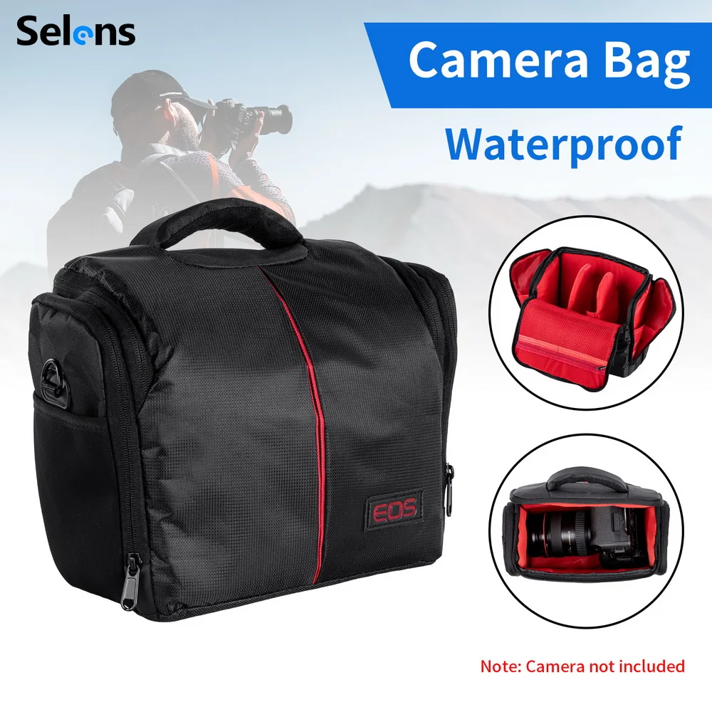 Selens Waterproof Camera Bag Outdoor Photography Large Size for Canon Nikon Camera and Lens Stiduo