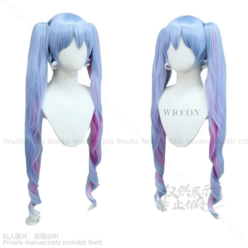 Mikuu 2024 SNOW MIKO Cosplay Costumes Anime Women Game Project Sekai Cosplay Lolita Dress Costume Blue Wigs Halloween Party Xmas